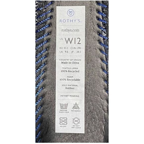 Rothy's‎ Zodiac Scorpio Loafers Retired Slip On Washable Flat Navy Blue Size 12 - Picture 4 of 15